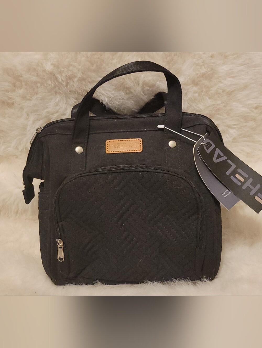 Black Small Diaper Bag Backpack